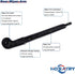 Rear Wiper Arm Blade Set for Jeep Wrangler JK 2007-2018 Rear Windshield Wiper Arm Blade Assembly 68002490AB...