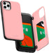GOOSPERY Compatible with iPhone 11 Pro Wallet Case with Card Holder, Protective Dual Layer Bumper Phone Case (Pink)...