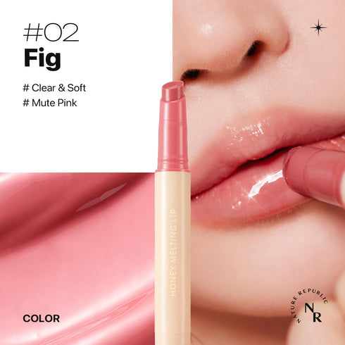 Nature Republic HONEY MELTING LIP (02 FIG) K-BEAUTY, Lip Plumper, Tint, Balm, Korean, Lip Gloss, Cute, Glow...