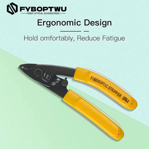 3 pcs CFS-3 Fiber Optic Stripper 3 Port Hole Fiber Optic Stripping Tool with 6" handle...