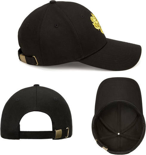 Unisex Cotton Baseball Cap with Embroidery Adjustable Dad Hat Trucker Baseball Hat for Men and Women Snapback Hat...