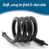 Aquarium Rubber Wall Curtain Tube Hose,Soft Diffuser Bubble Tube 90cm/35.4 Inch Length for Fish Tank...