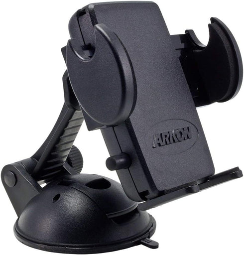 ARKON Mounts Windshield or Dash Car Mega Grip Phone Holder Mount | Universal Phone Fit | Adjustable Angle | Strong Windshield Suction | Compatible...