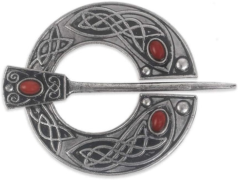Vintage Viking Brooch Pin Lapel for Women Men Cloak Scarf Shawl Buckle Clasp Pin Brooches Penannular Brooch and Pin Sets Jewelry...