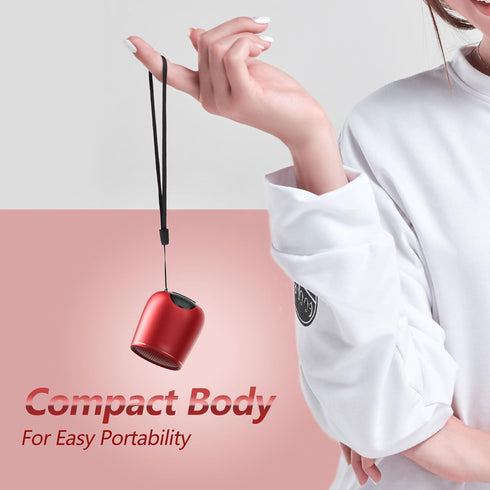 INSMY Small Bluetooth Speaker, Waterproof Mini Portable Wireless Speaker, Punchy Bass Rich Audio Stereo Pairing, Handheld Pocket Size, Built in Mi...