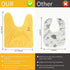 3Pcs Baby Drooler Bibs, Stay-dry Baby Drooling Bibs with Absorbent Terry Towel Backing, Water Resistant Large Face Towel Bibs for Kids Brushing, B...