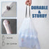 Small Trash Bags 4 Gallon - Drawstring, Individual Unscented Small Garbage Bags, White Trash Can Liners For Bathroom, 57 Count...