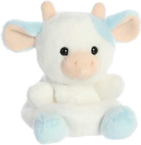 Aurora® Adorable Palm Pals™ Skyla Blueberry Cow™ Stuffed Animal - Pocket-Sized Play - Collectable Fun - Blue 5 Inches...