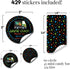 Game Truck Video Gamer Birthday Party Sticker Bundle Kit 429 pieces!!! Includes 60 2 Circle Stickers for Favors & Goodie Bags, 45 Mini Candy Bar W...