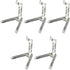 MY MIRONEY Clear Action Figure Display 5Pcs Flexible Action Base Holder for 1/144 SD BB Gundam Figure Models...