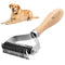 Pet Dematting Comb, Deshedding Brush for Dogs & Cats, Undercoat Rake for Dogs with Stainless Steel Blades, Dog Comb for Matted Hair, Easy to Use D...