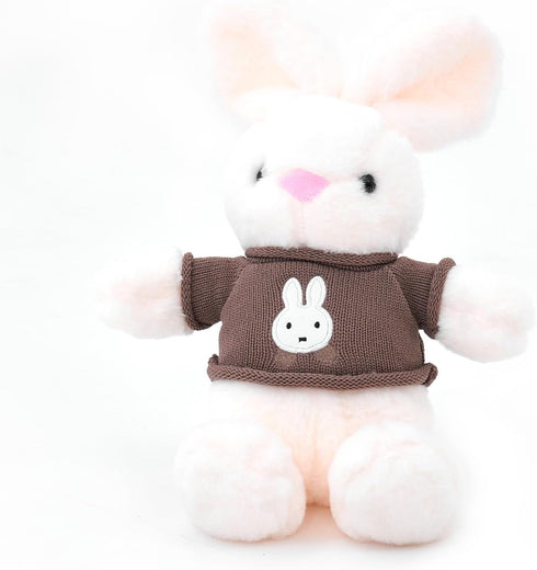 Easter Bunny Plush Easter Stuffed Animal Cute Three Piece Plush Bunny Toy Matching Set - White Sister, Pink Sister, and Brown Brothers Bunny with ...