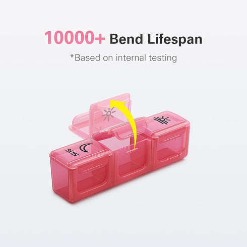 BUG HULL Pill Organizer 3 Times a Day, Large Weekly Medicine Pill Organizer 3X a Day, 7 Day Pill Box Cases Morning Noon Evening for Vitamin, Cod-L...