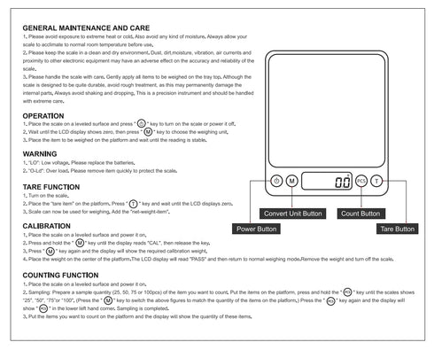 OGWAI Rechargeable Food Scale with Grams and Oz, Multifunction Kitchen Scale for Food - Small Kitchen Appliances...