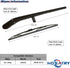 Rear Wiper Arm Blade Set for Jeep Liberty 2008-2012 SUV Vehicles Rear Windshield Wiper Arm Blade Assembly 68034341AD...