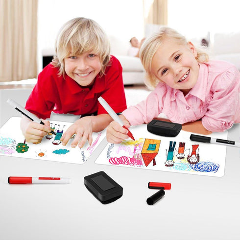 Magnetic Dry Erase Board Fridge White Board Sheet 20x13", Flexible Refrigerator Magnets Whiteboard Planner for Home Kitchen, 2 Markers and Eraser...
