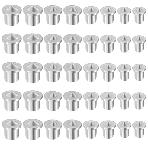40pcs Dowel and Tenon Center Transfer Plugs Doweling Centering Pins Transfer Plugs 1/4", 5/16", 3/8" and 1/2" Set Drill Hole Tool in Case Doweling...