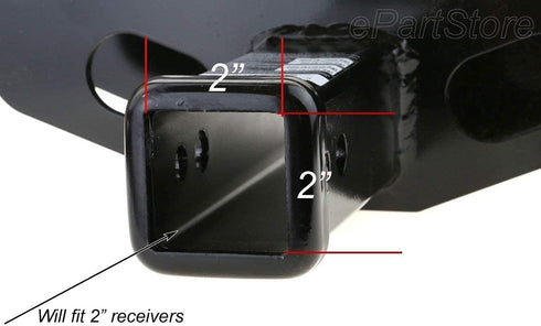 American Black Metal Flag Trailer Hitch Cover - Patriotic Flag Plug (Black, Fits 2'' Receivers)...