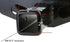 American Black Metal Flag Trailer Hitch Cover - Patriotic Flag Plug (Black, Fits 2'' Receivers)...