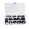 uxcell Nitrile Rubber O-Ring Assortment Kit 200 Pieces 15 Sizes Metric Sealing Gasket Set for Automotive Mechanic Plumbing, Black...