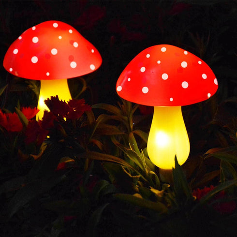 New Upgraded Waterproof Solar Mushroom Lights Outdoor Decor, 8 Modes for Garden Pathway Landscape Yard Easter Pathway Halloween Xmas Decorations, ...