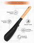 Cooking Spoon for Nonstick Cookwares, Great for Cooking and Serving Durable BPA-Free Matte Silicone, Wood Handle Spoon for Mixing, Scoop, and Scra...
