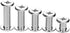 Pangda 80 Sets Chicago Screw Leather Rivets Assorted Kit Chicago Binding Screws 5 Sizes Metal Round Cross Head Stud Screw Post Nail Rivet Button f...