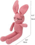 Moni's Choice Stuffed Animal Baby Bunny Rabbit Plush Knitted Doll Baby Sleep Toy Newborn (Pink)...