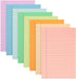 8 Pack Lined Sticky Notes, 8 Colors Self Sticky Notes Pad, Wide Ruled 4X6 Inches Lined Writing Sticky Pads for Office, Home, School, 45 Sheets/pad...