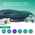 CableMountain 2xRCA to 2X RCA Cables 6.6FT - Gold Plated Male-to-Male Phono to Phono Cable | RCA Audio Cable for Amplifier, Turntable, TV, Home Th...