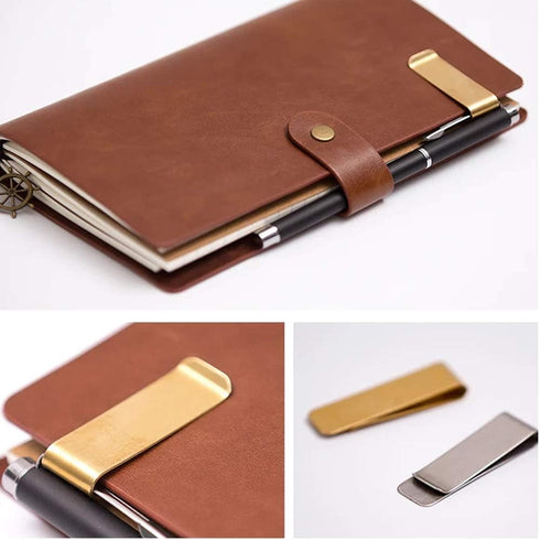 IHUIXINHE Metal Money Clip for Cash and Credit Cards, Brass Banknote Clip, Credit Card Holder, Wallet Credit Card Holder for Men, Slim and Simple...