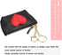 Soft Red Heart Leather Coin Purse Keychain,Women's Coin Purses & Pouches Coin Purse Wallet Coin Purse With Zipper...