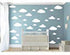 31pcs Big Clouds Vinyl Wall Decals DIY Wall Sticker Removable Wall Art Decor 4-10 inch for Living Room Nursery Kids Room(White)...