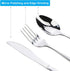 4PCS Premium Travel Utensils With Case, Stainless Steel Reusable Portable Utensils Set With Case, Lengnoyp Travel Silverware Set With Case for Lun...