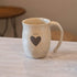 DEMDACO Mom Heart Cream Inspirational 16 ounce Ceramic Stoneware Coffee Mug...