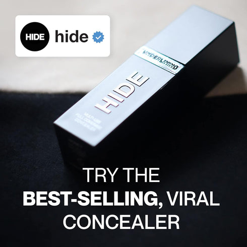 HIDE Liquid Concealer, Medium to Full Coverage Concealer for Blemishes, Under Eye Dark Circles & Scars, Oil Free Concealer, Nude (See Shade Finder...