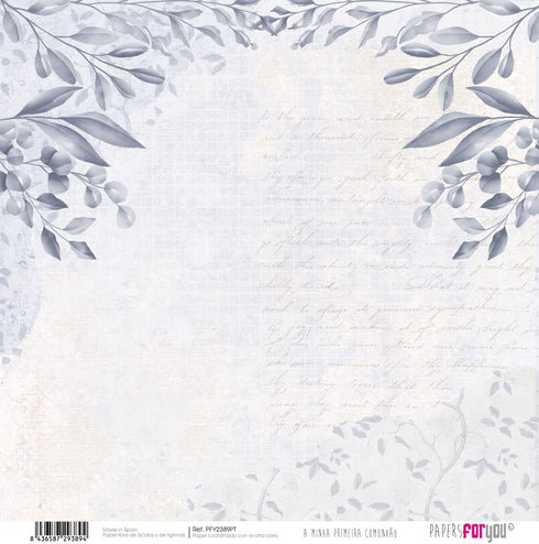 Papers For You - Scrapbooking Paper Kit in Portuguese | "A Day of Illusion Brown Haired Boy" Collection | Includes 12 Double Sided Papers with Var...