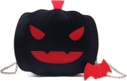 KUANG! Women Pumpkin Shoulder Bag Novelty Devil Crossbody Purse Fashion Halloween Trick or Treat Purses and Handbags...