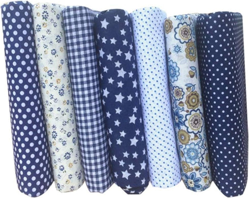 PRETYZOOM 14pcs Fat Quarters Fabric Bundles 10"x10" Flower Textiles DIY Cotton Fabric for Quilting Sewing Crafting DIY Crafts Patchwork...