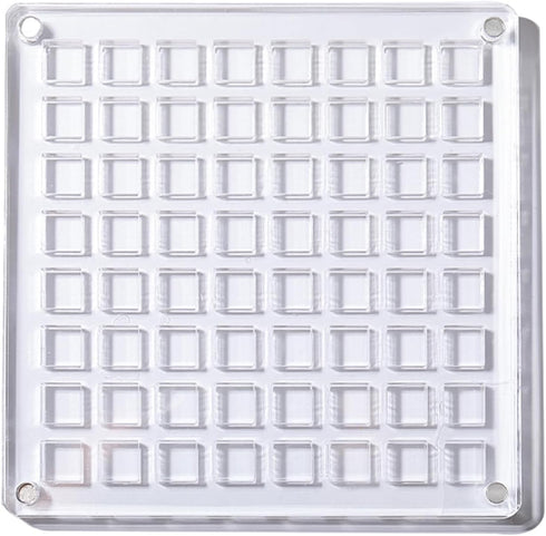 Acrylic Magnetic Display Box, Small Craft Organizers Container, Grids Clear Mini Storage Box Display Case, Display Organizer Box for Bead, Nail, J...
