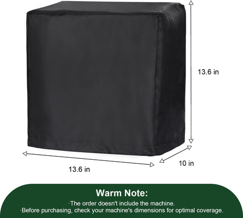 Coffee Machine Cover, Universal Waterproof Shield for Countertop Appliances in Home, Garage and Office, Black...