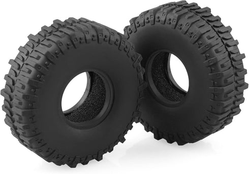 RC 1.0 Crawler Tires Mud Tire Upgrades for 1/18 TRX4M 1/24 SCX24 Bronco Gladiator Deadbolt Truck,58 * 22mm...