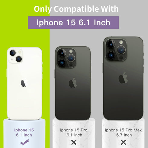 DEENAKIN Designed for iPhone 15 Case with Screen Protector - Enhanced Camera Protection - Smooth Baby Skin-Like Feel Silicone Cover - Slim Fit Pro...