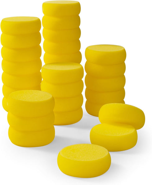 30 Pcs 2.9 inch Small Sponge Round Synthetic Artist Sponges Watercolor Sponges for Painting, Crafts, Ceramics, Household Use and More...