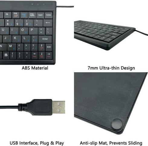 CUQI USB Mini Keyboard,DIY Experiment Mini Keyboard Gaming,USB Interface for Android TV Box,Windows PC,Raspberry Pi,Windows 10/8/7...