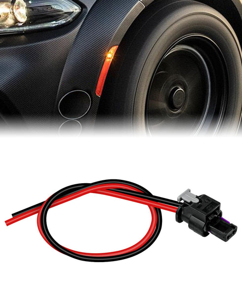 TIKSCIENCE Side Marker Pigtail Connector Harness Fit for Dodge Charger 2015 2016 2017 2018 2019 2020 2021 2022, 1Pack......
