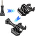 Universal Action Camera Accessory Mount Kit, Curved & Flat Adhesive Sticky Mount, Quick Release Buckle Mount, J-Hook Buckle Mount, 3-Way Pivot Arm...