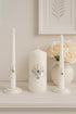 Unity Candle Set for Wedding Ceremony & Reception – 6” Pillar & Two 10” Taper Candles – Long Burning Unity Candles for Marriage Ritual – Handmade ...