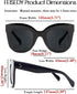 FEISEDY Retro Oversized Square Horn Sunglasses Semi Cat Eye Butterfly Glass Big Thick Bold Frame B2572...