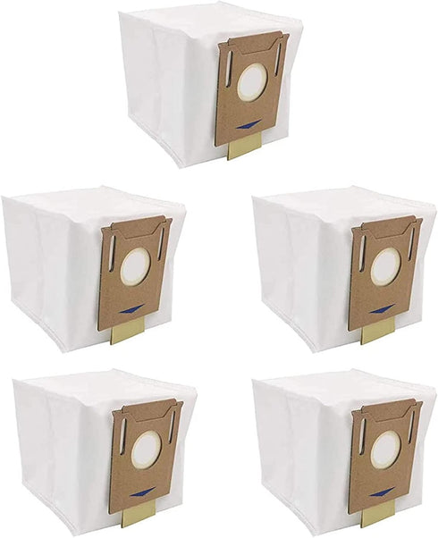 5 Pack Dust Bags For Yeedi Vac / Yeedi Vac 2 PRO Station,For Ecovacs DEEBOT OZMO T8 AIVI T8 Max and T8 Series/N8 Pro Plus/ N8 Pro Vacuum Cleaner R...
